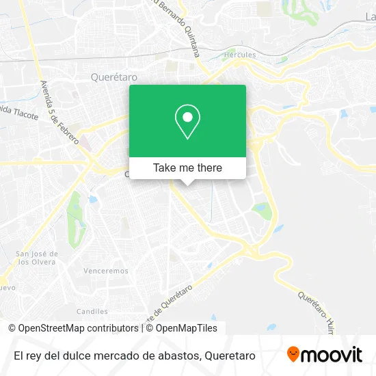 Mapa de El rey del dulce mercado de abastos