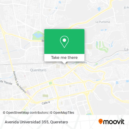 Mapa de Avenida Universidad 355