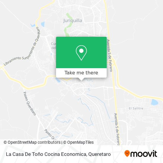 La Casa De Toño Cocina Economica map