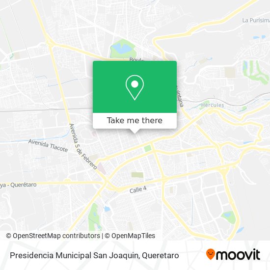 Presidencia Municipal San Joaquin map