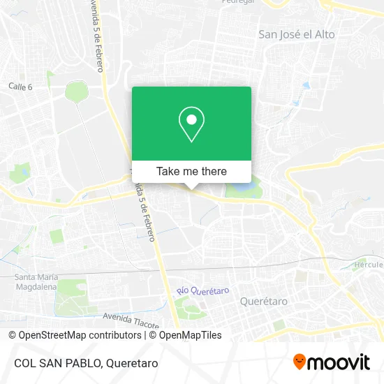COL SAN PABLO map
