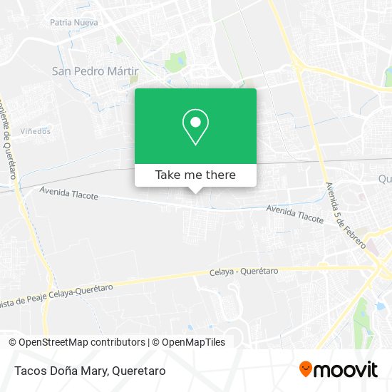 Mapa de Tacos Doña Mary