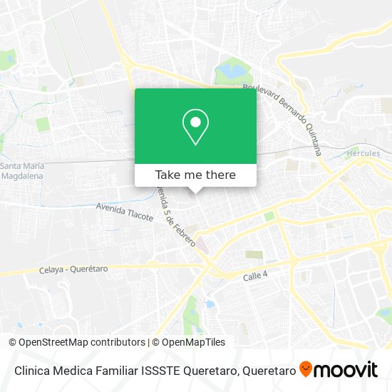 Clinica Medica Familiar ISSSTE Queretaro map