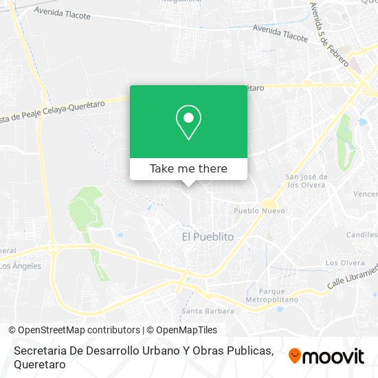 Mapa de Secretaria De Desarrollo Urbano Y Obras Publicas