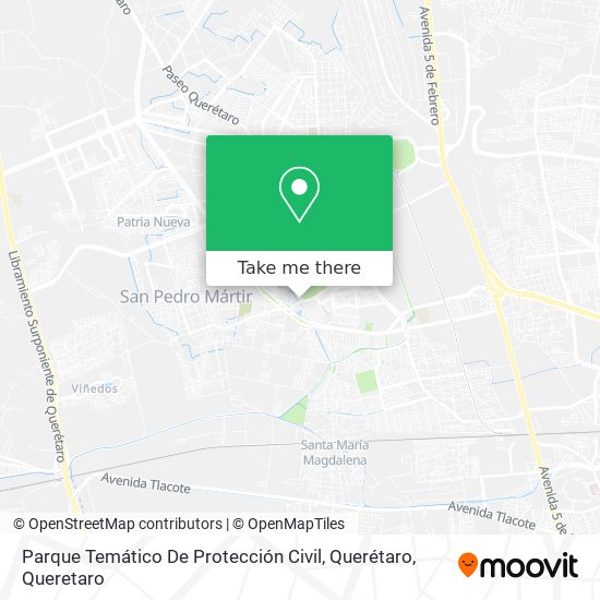 Parque Temático De Protección Civil, Querétaro map