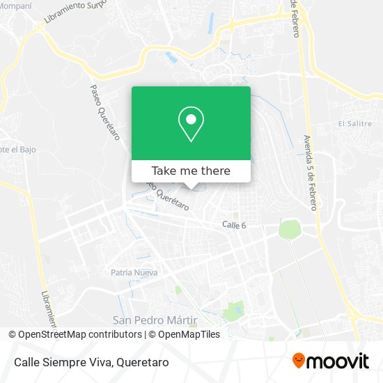 Mapa de Calle Siempre Viva