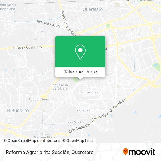 Reforma Agraria 4ta Sección map