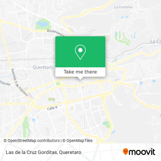 Mapa de Las de la Cruz Gorditas