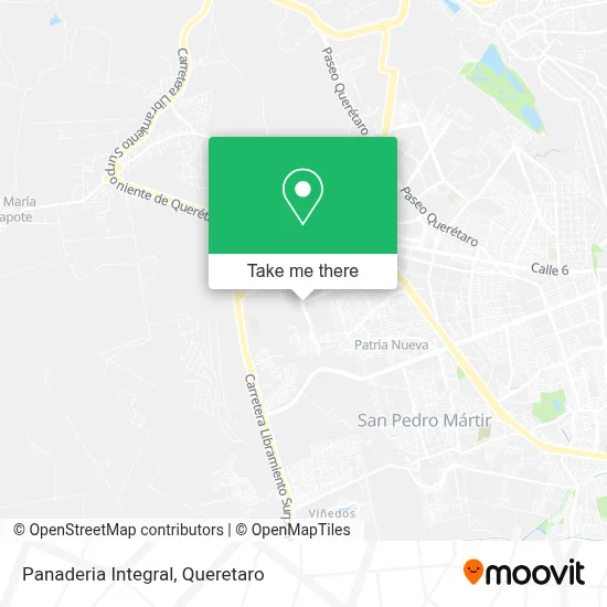 Panaderia Integral map