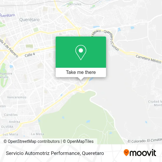 Servicio Automotriz Performance map