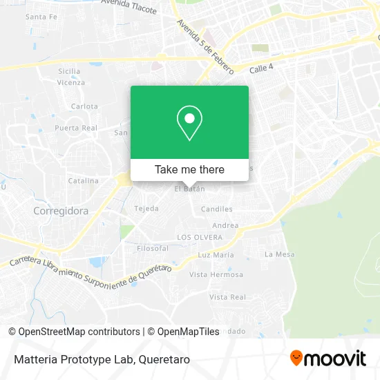 Matteria Prototype Lab map