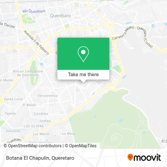 Botana El Chapulin map