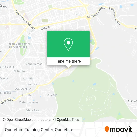 Queretaro Training Center map