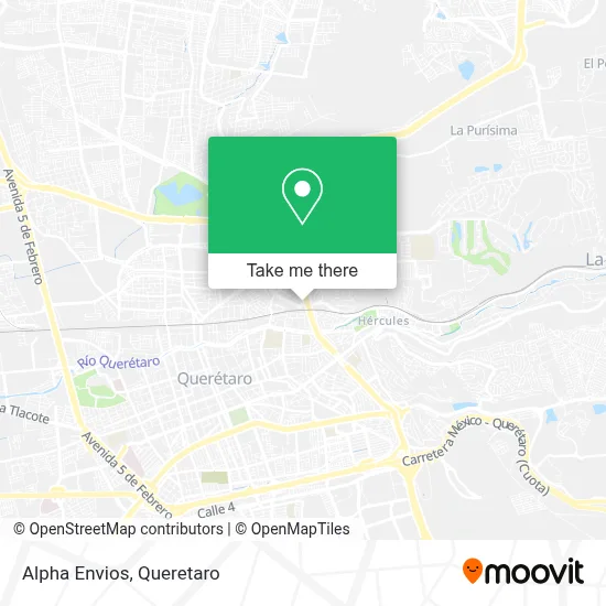 Alpha Envios map