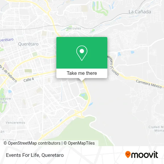 Events For Life map