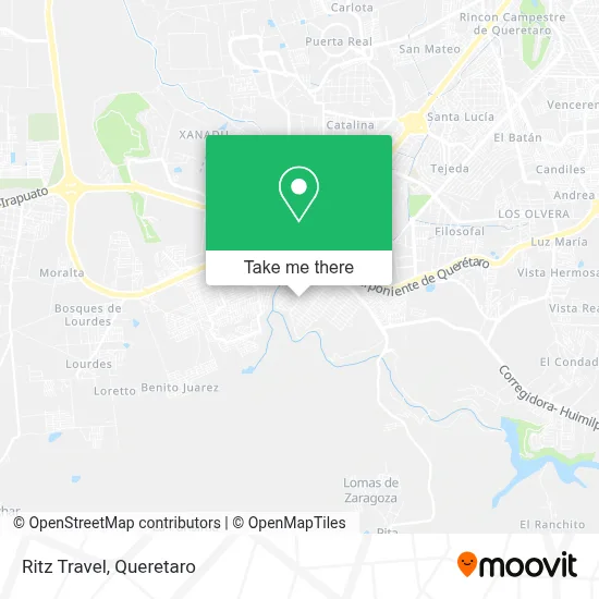 Ritz Travel map