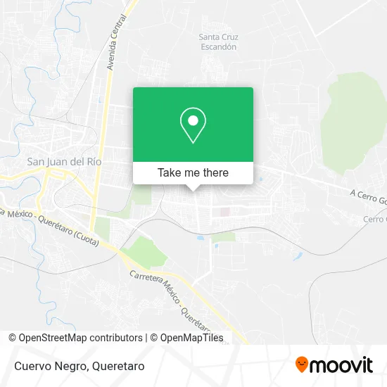 Cuervo Negro map