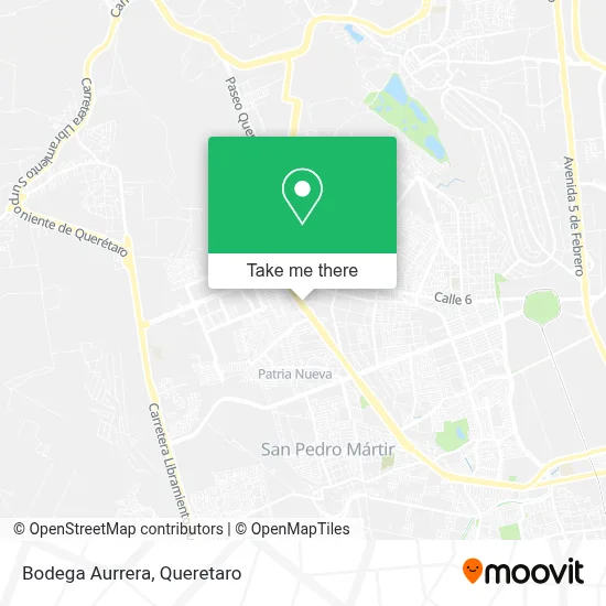 Bodega Aurrera map
