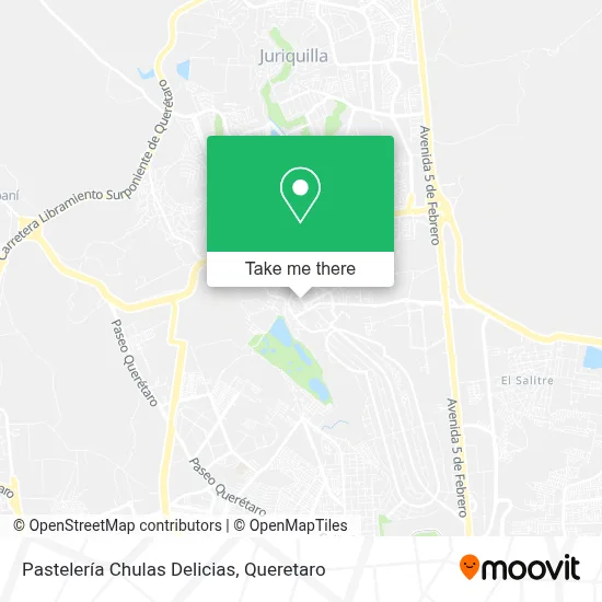 Pastelería Chulas Delicias map
