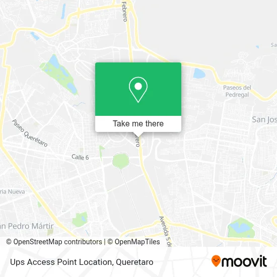 Mapa de Ups Access Point Location