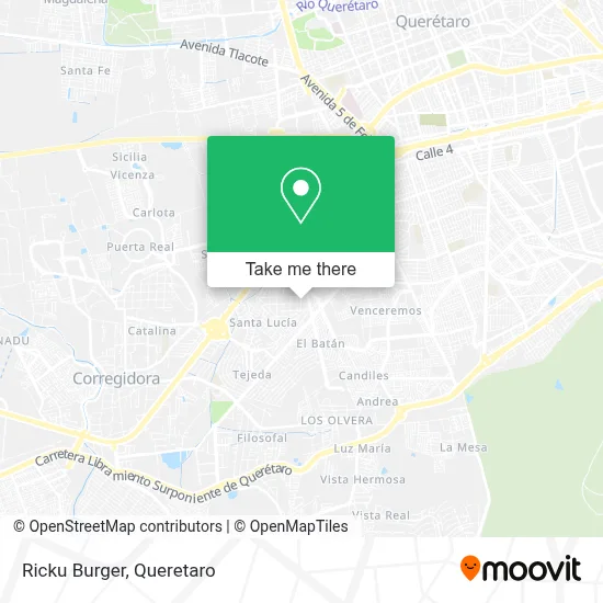 Ricku Burger map