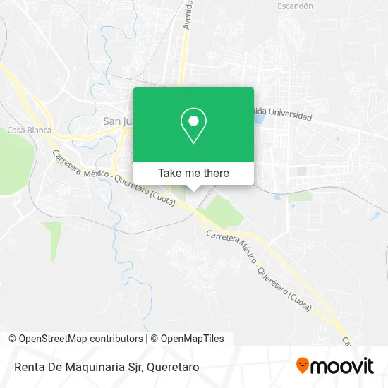Renta De Maquinaria Sjr map