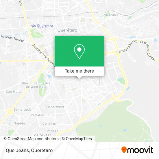 Que Jeans map