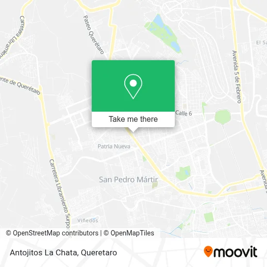 Antojitos La Chata map