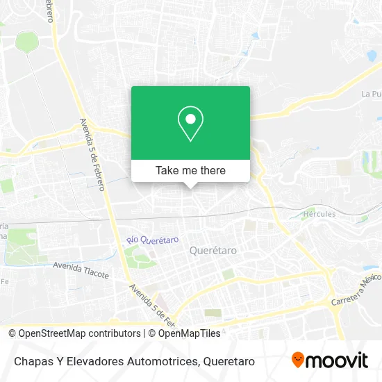 Chapas Y Elevadores Automotrices map
