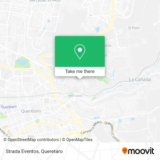 Strada Eventos map