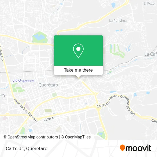 Carl's Jr. map