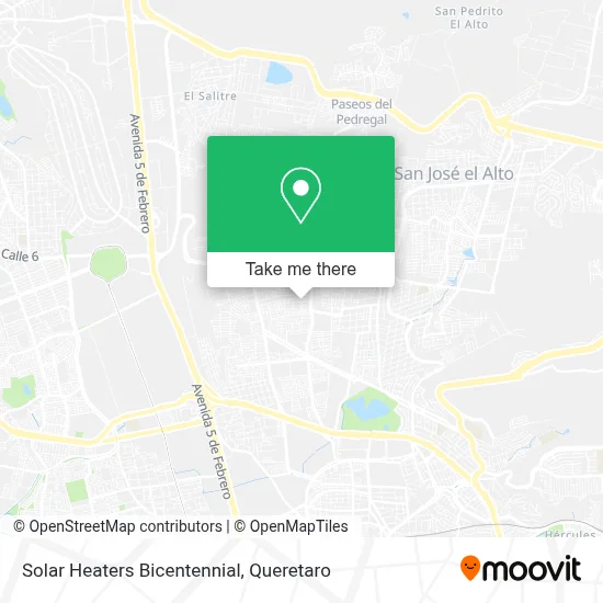 Solar Heaters Bicentennial map