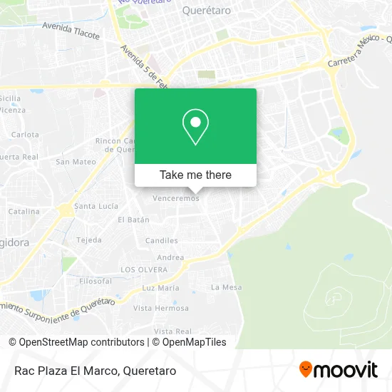 Rac Plaza El Marco map