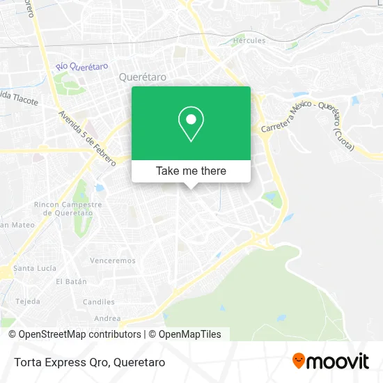 Torta Express Qro map