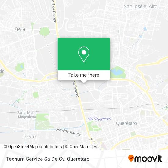 Tecnum Service Sa De Cv map