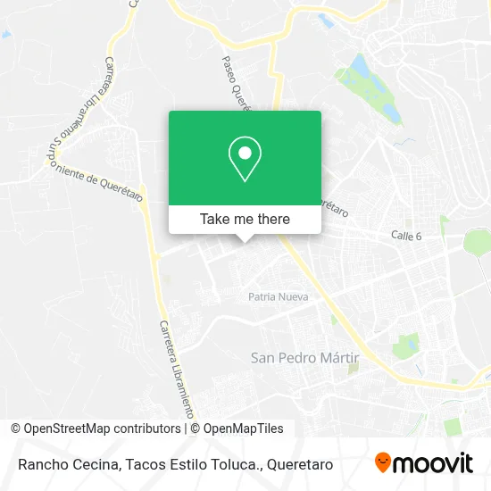 Rancho Cecina, Tacos Estilo Toluca. map