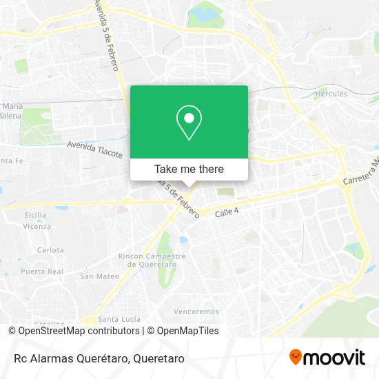 Rc Alarmas Querétaro map