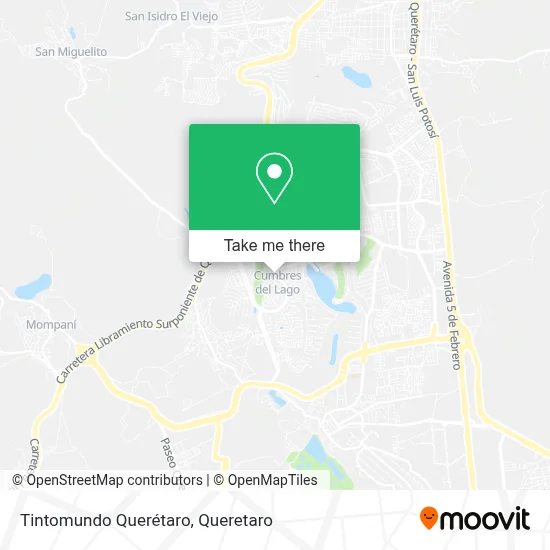 Tintomundo Querétaro map