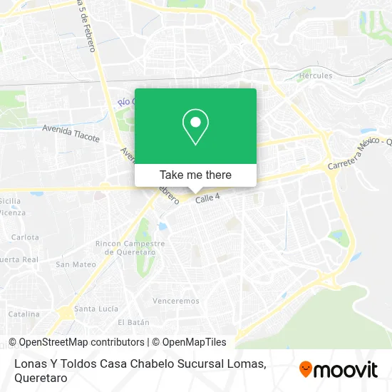 Lonas Y Toldos Casa Chabelo Sucursal Lomas map