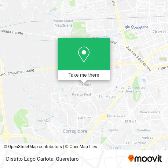 Distrito Lago Carlota map
