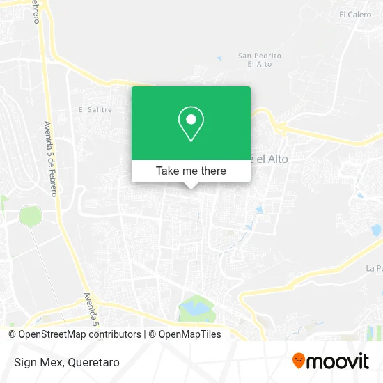 Sign Mex map