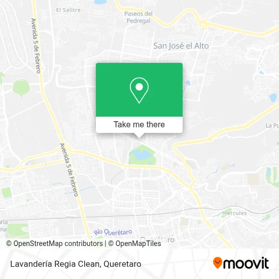 Lavandería Regia Clean map