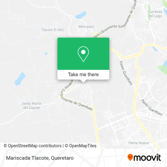 Mariscada Tlacote map