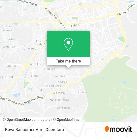Bbva Bancomer Atm map