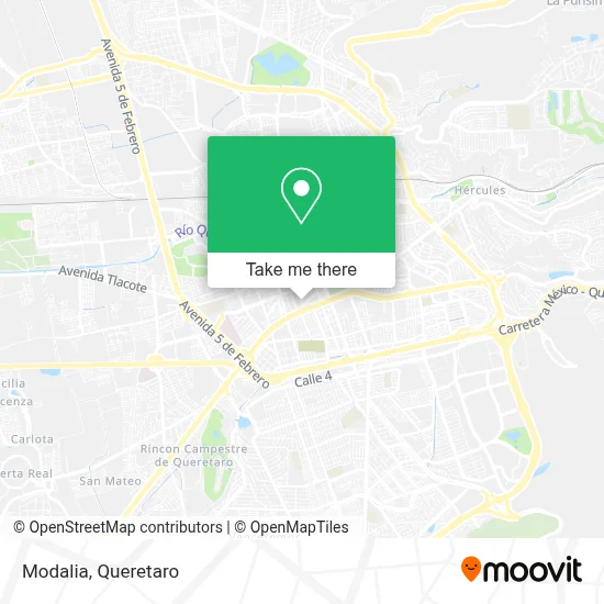 Modalia map
