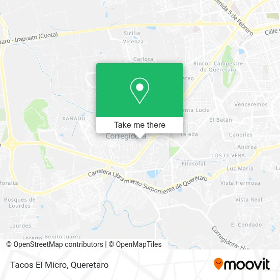 Tacos El Micro map