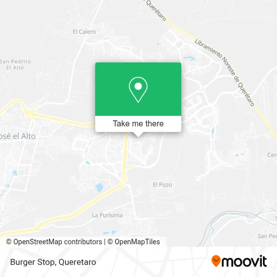 Burger Stop map