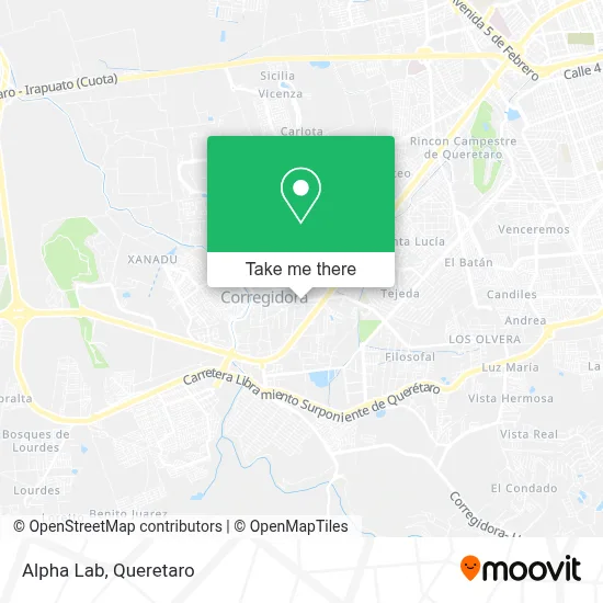 Alpha Lab map