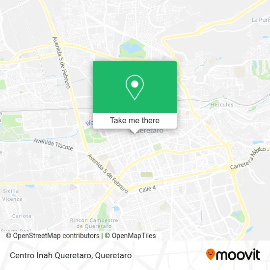 Centro Inah Queretaro map