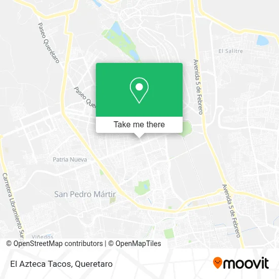 El Azteca Tacos map